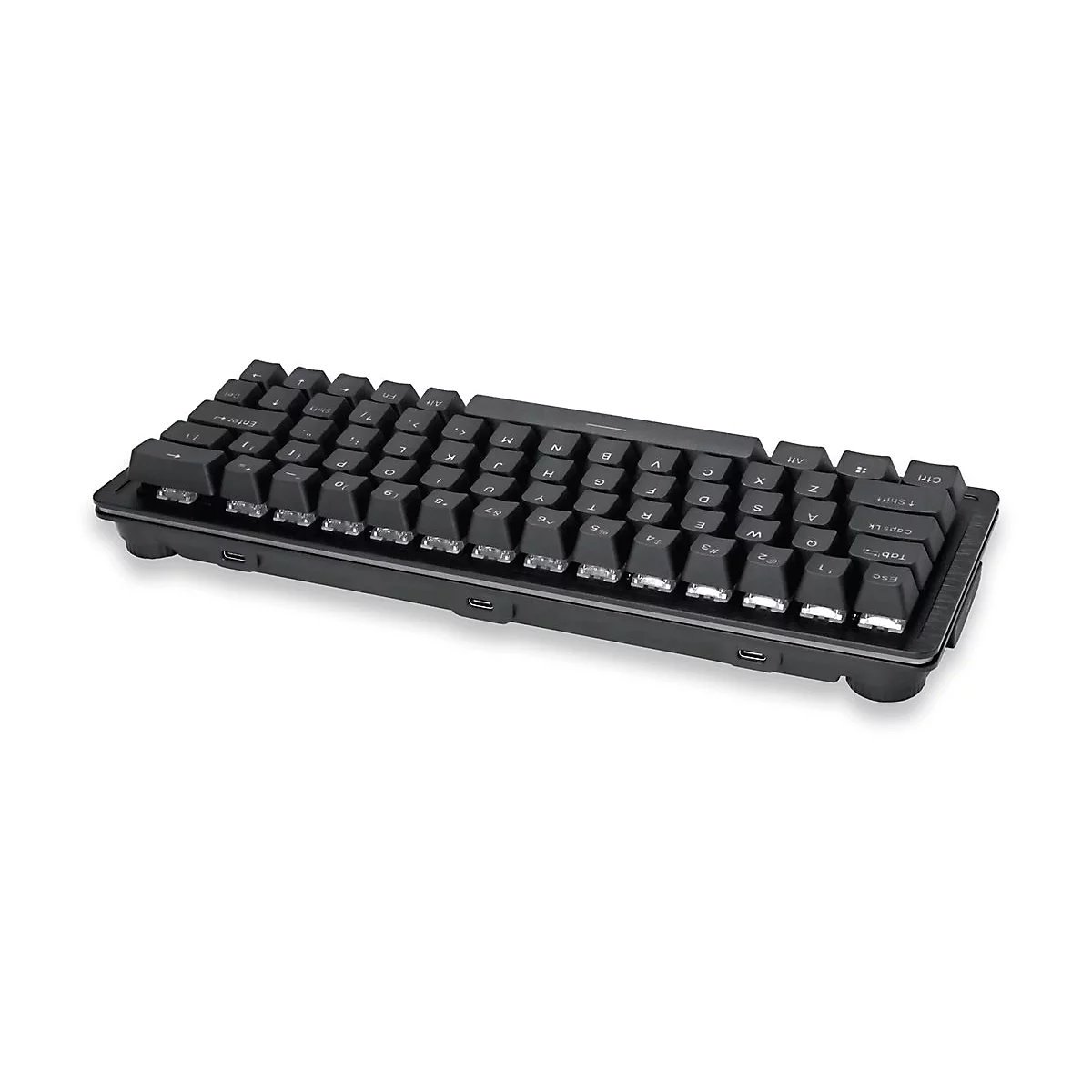 Mountain Everest 60 RGB - Tastatur - Hintergrundbeleuchtung - USB-C - QWERTY - USA