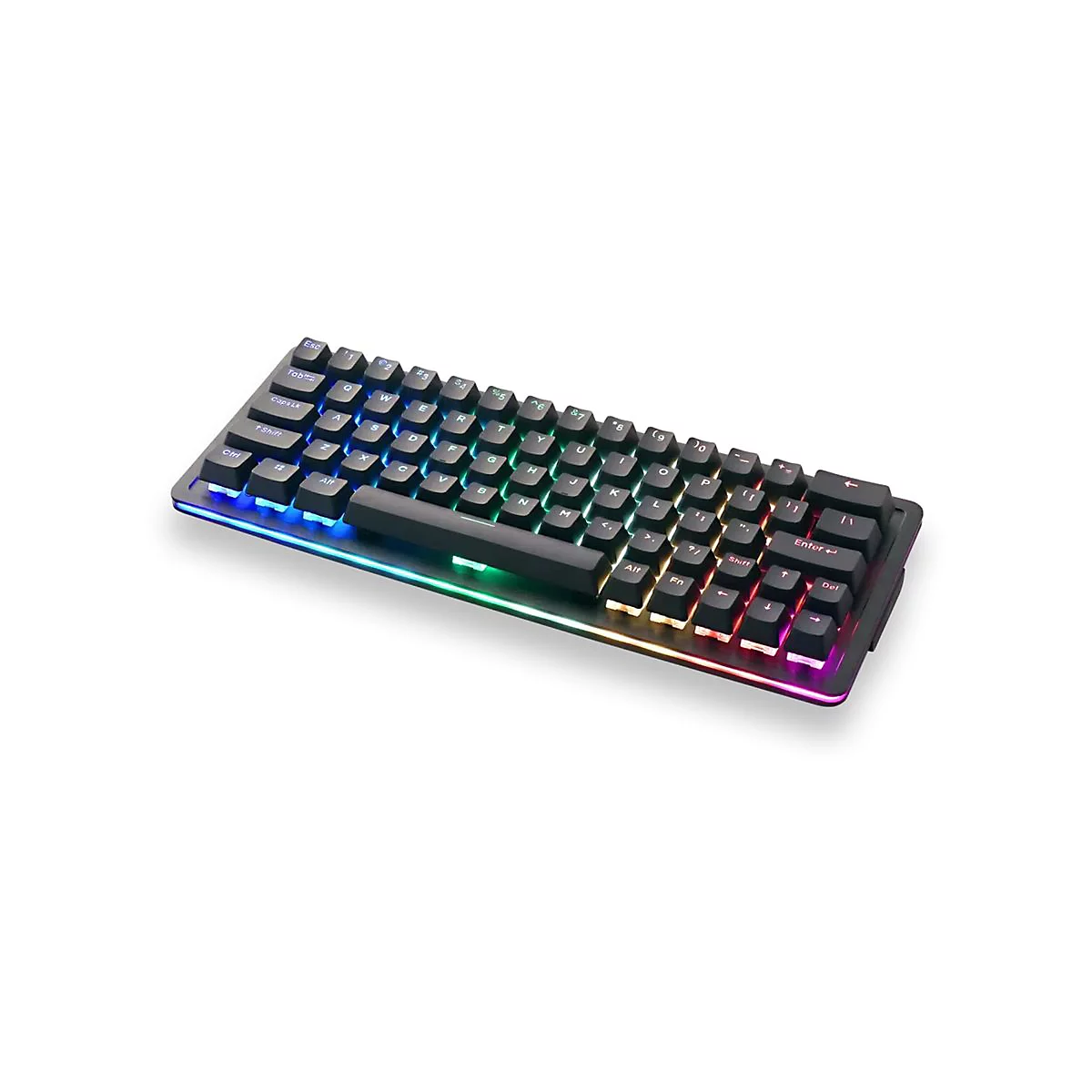 Mountain Everest 60 RGB - Tastatur - Hintergrundbeleuchtung - USB-C - QWERTY - USA