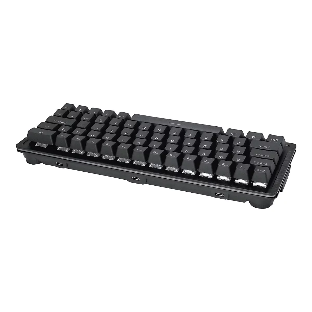 Mountain Everest 60 RGB - Tastatur - Hintergrundbeleuchtung - USB-C - QWERTY - USA