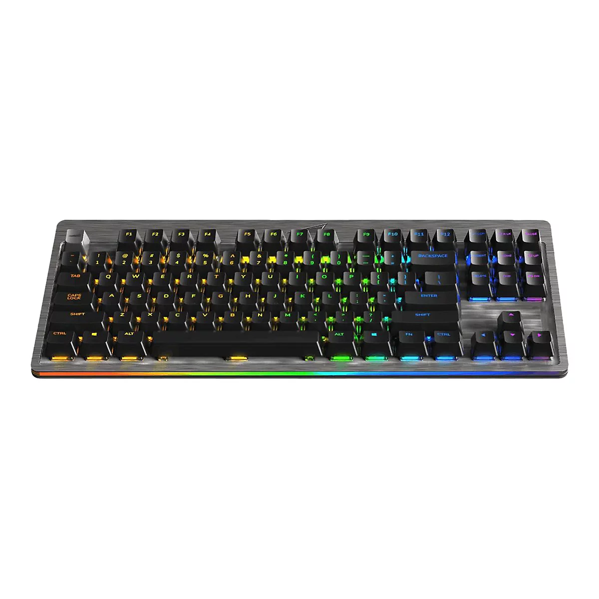 Mountain Everest Core - Tastatur - mit Mediendock - Hintergrundbeleuchtung - USB-C - QWERTZ