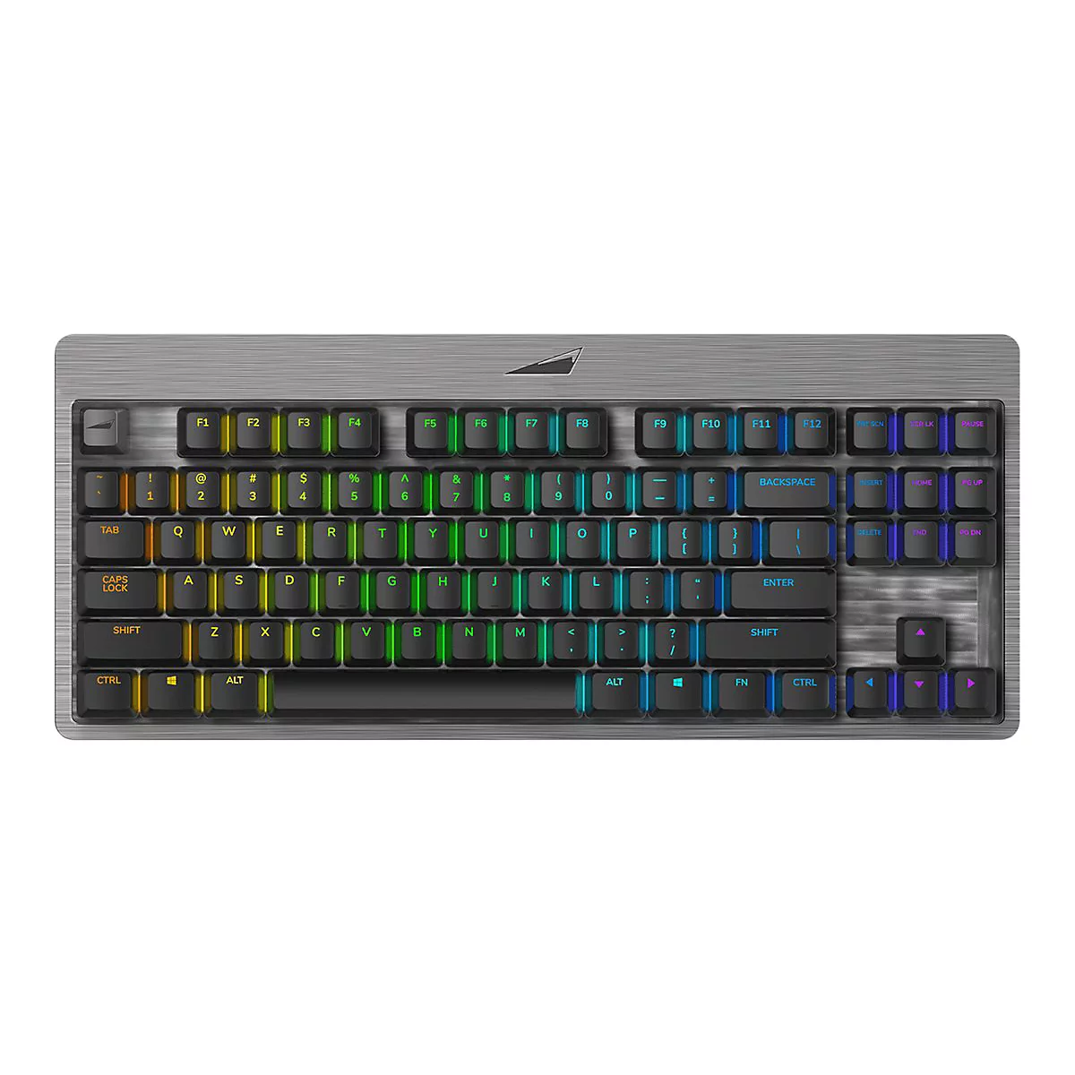 Mountain Everest Core - Tastatur - mit Mediendock - Hintergrundbeleuchtung - USB-C - QWERTZ