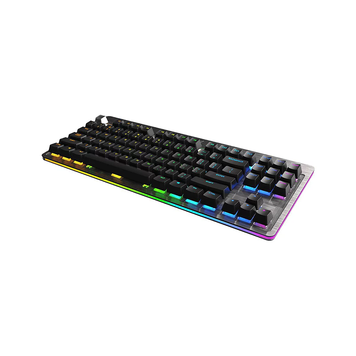 Mountain Everest Core - Tastatur - mit Mediendock - Hintergrundbeleuchtung - USB-C - QWERTZ