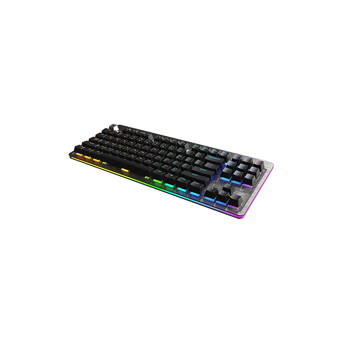 Mountain Everest Core - Tastatur - mit Mediendock - Hintergrundbeleuchtung - USB-C - QWERTZ