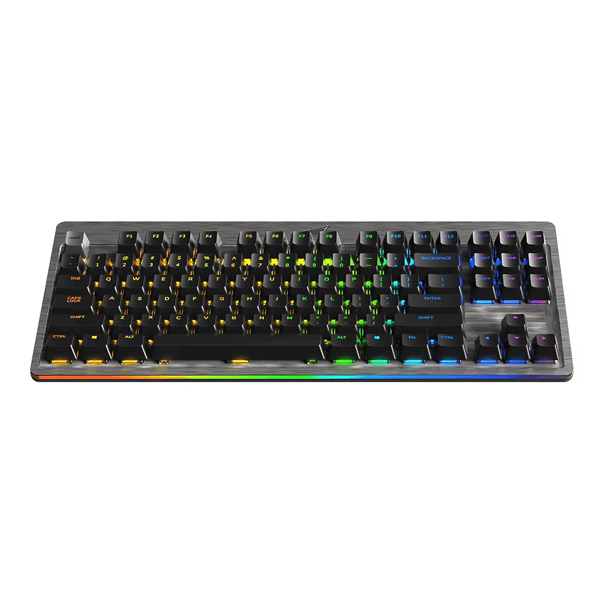 Mountain Everest Core - Tastatur - mit Mediendock - Hintergrundbeleuchtung - USB-C - QWERTZ