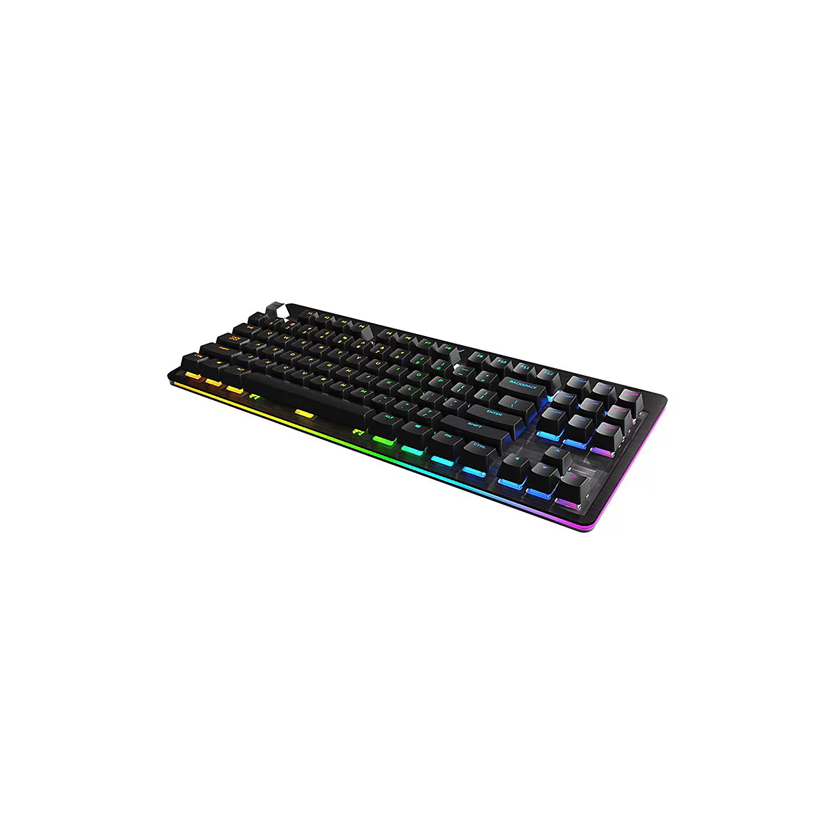 Mountain Everest Core - Tastatur - mit Mediendock - Hintergrundbeleuchtung - USB-C - QWERTZ