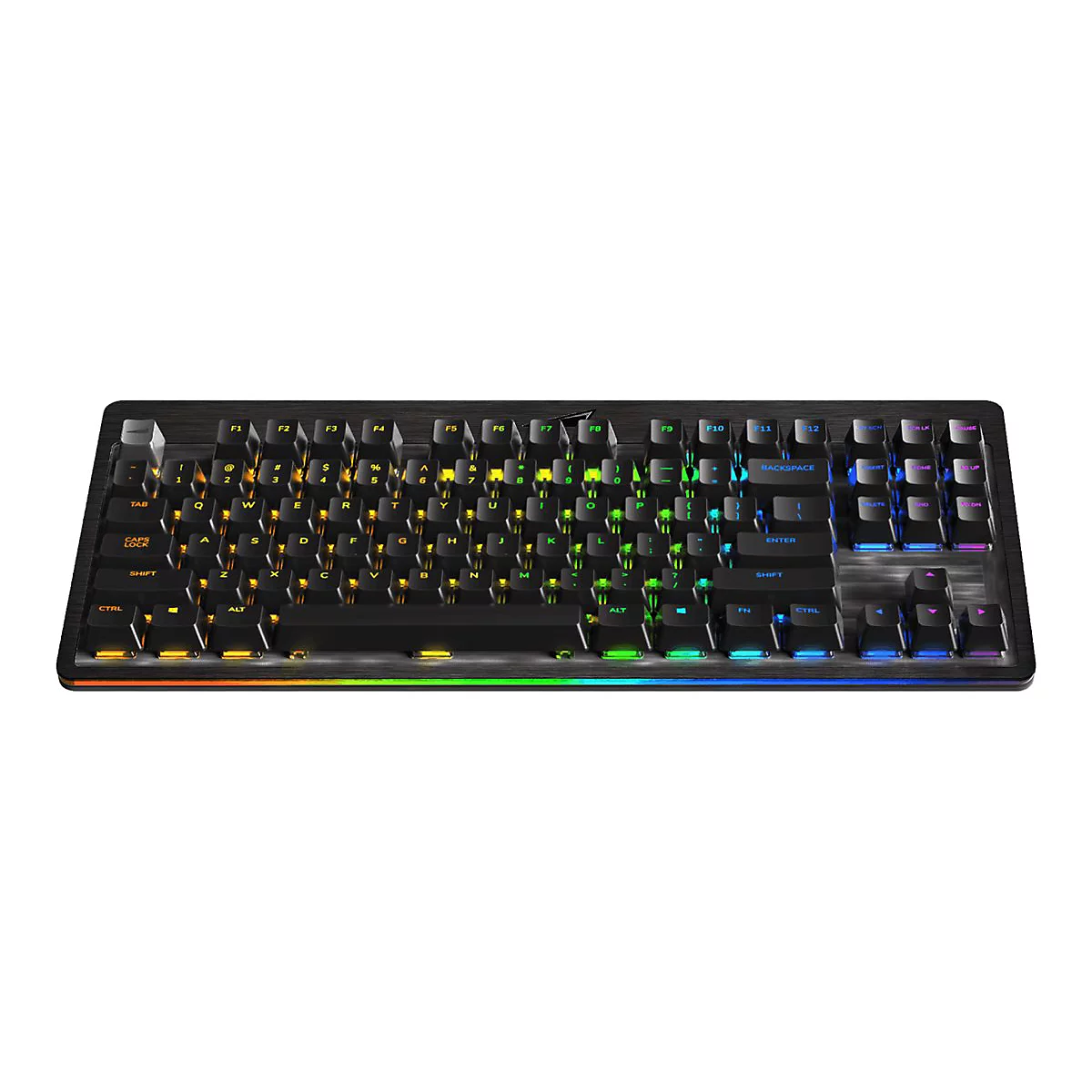 Mountain Everest Core - Tastatur - mit Mediendock - Hintergrundbeleuchtung - USB-C - QWERTZ