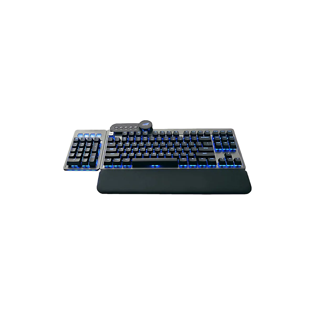 Mountain Everest Max - Tastatur - mit Mediendock - Hintergrundbeleuchtung - USB-C - QWERTZ