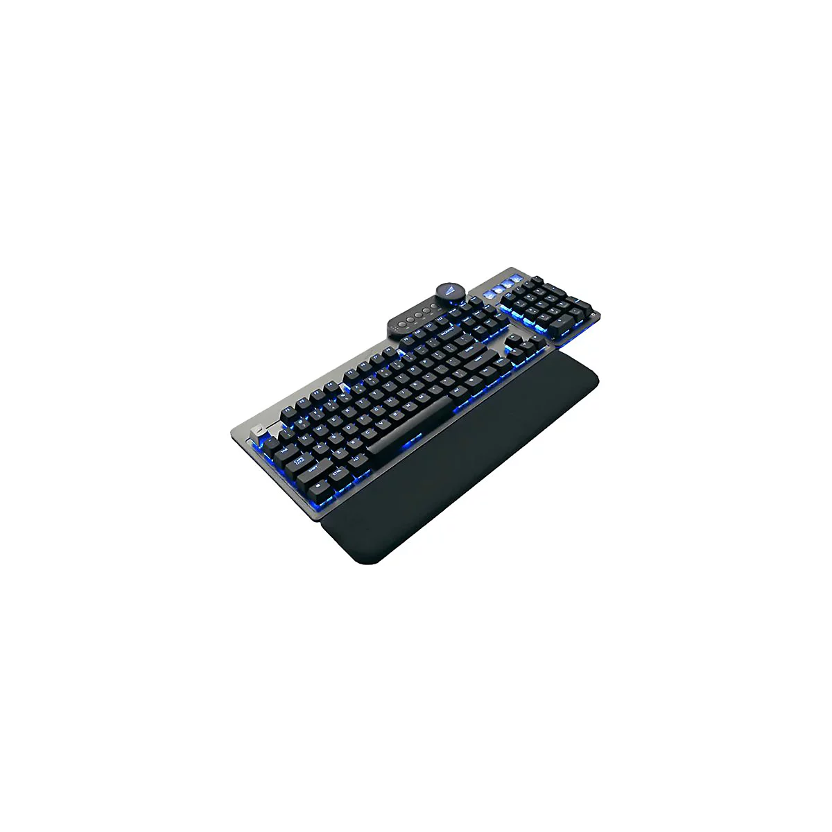 Mountain Everest Max - Tastatur - mit Mediendock - Hintergrundbeleuchtung - USB-C - QWERTZ