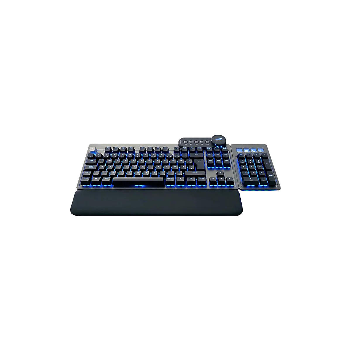 Mountain Everest Max - Tastatur - mit Mediendock - Hintergrundbeleuchtung - USB-C - QWERTZ