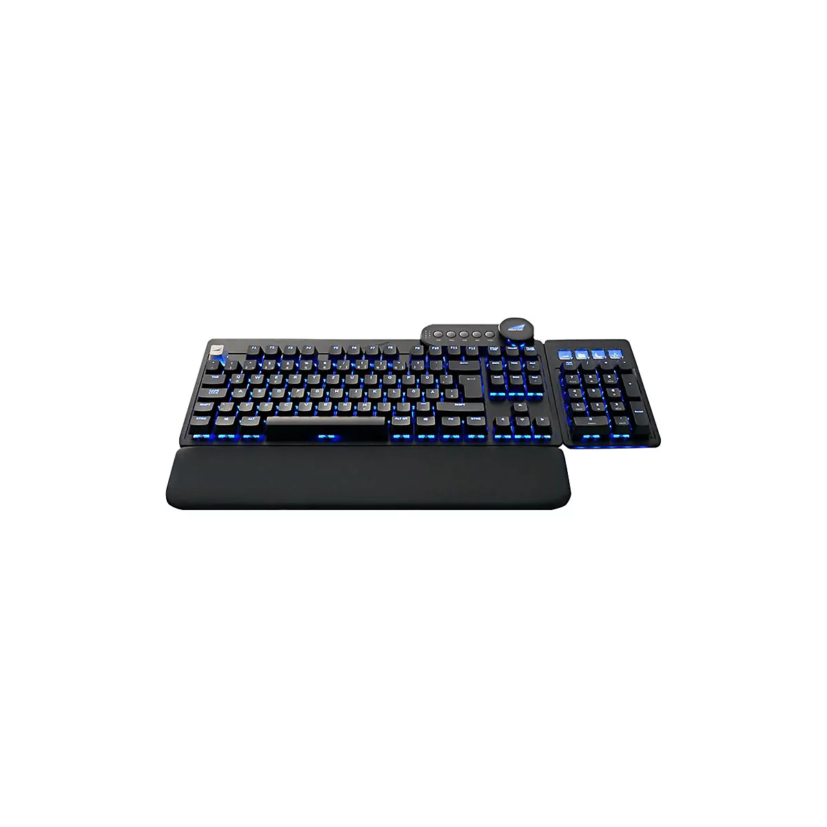 Mountain Everest Max - Tastatur - mit Mediendock - Hintergrundbeleuchtung - USB-C - QWERTZ