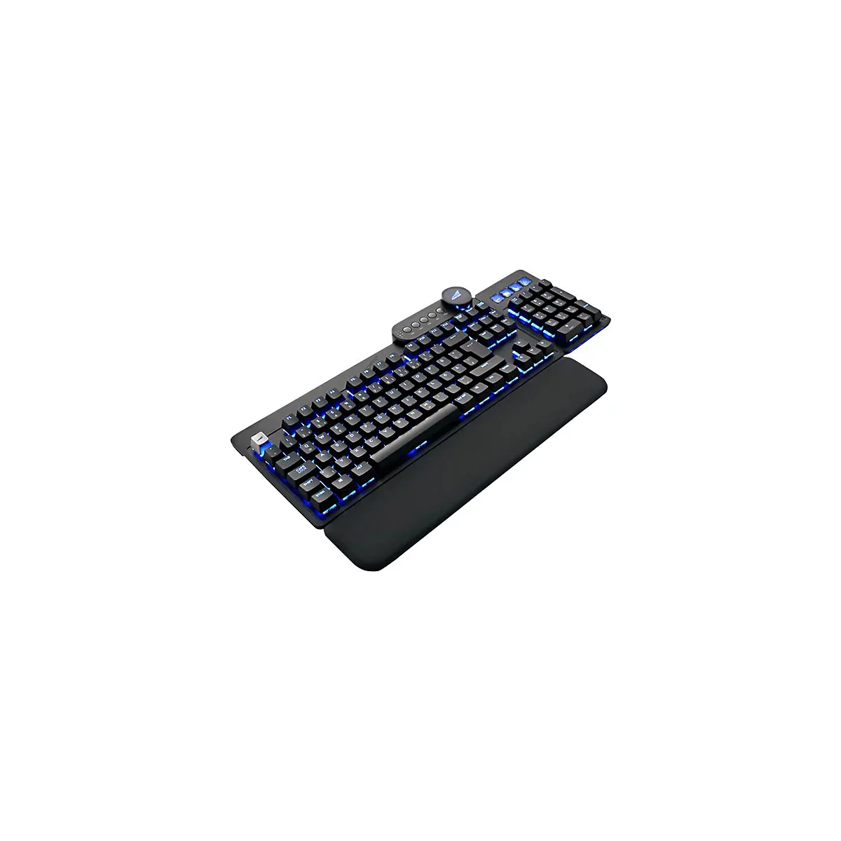 Mountain Everest Max - Tastatur - mit Mediendock - Hintergrundbeleuchtung - USB-C - QWERTZ