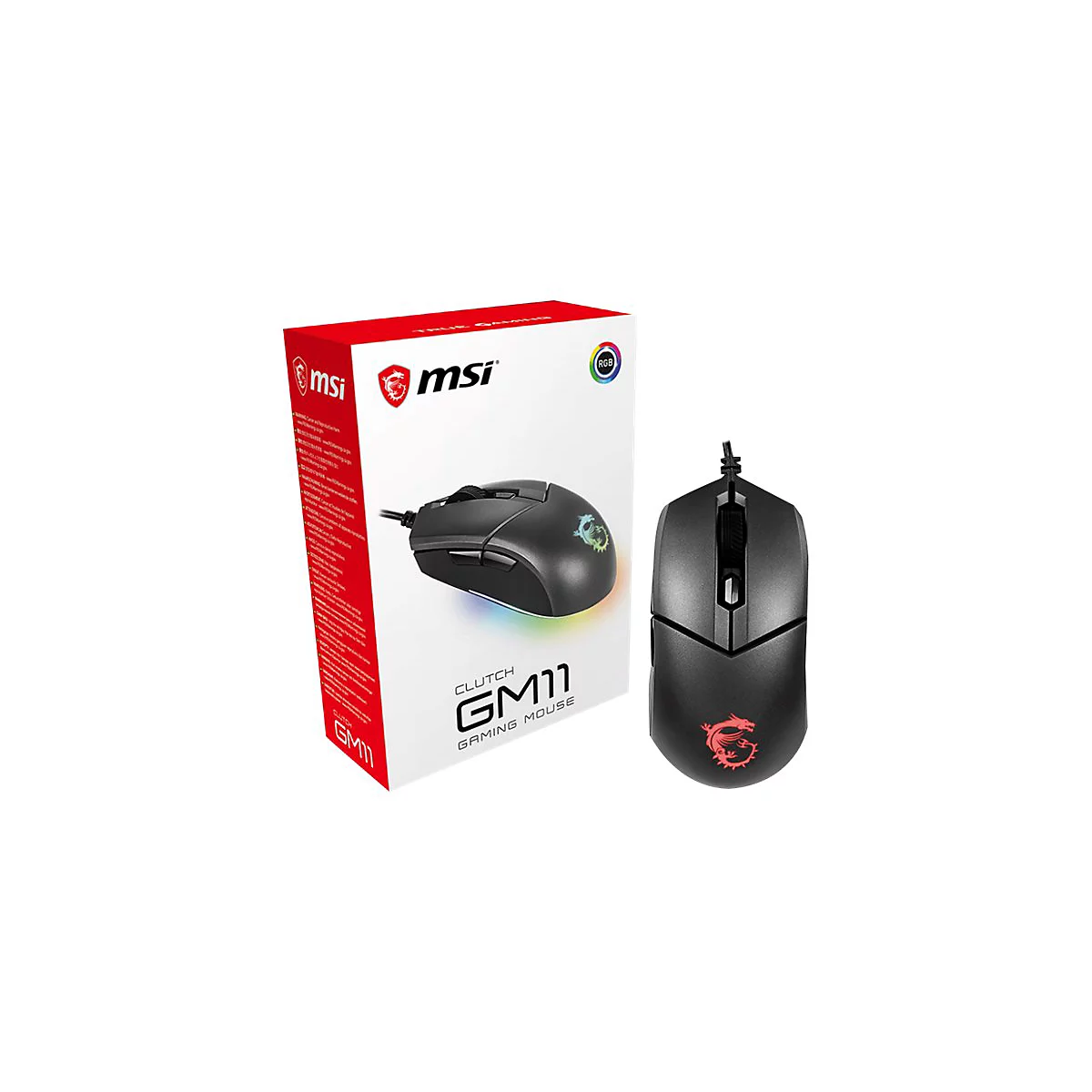 MSI Clutch GM11 Gaming - Maus - USB