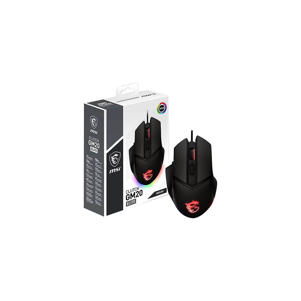 MSI Clutch GM20 Gaming - Maus - USB