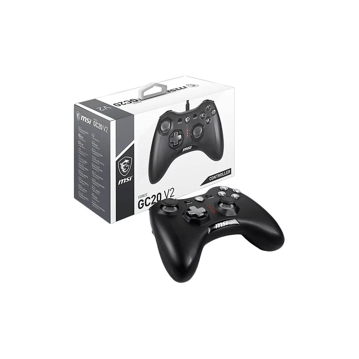 MSI Force GC20 V2 - Game Pad - kabelgebunden