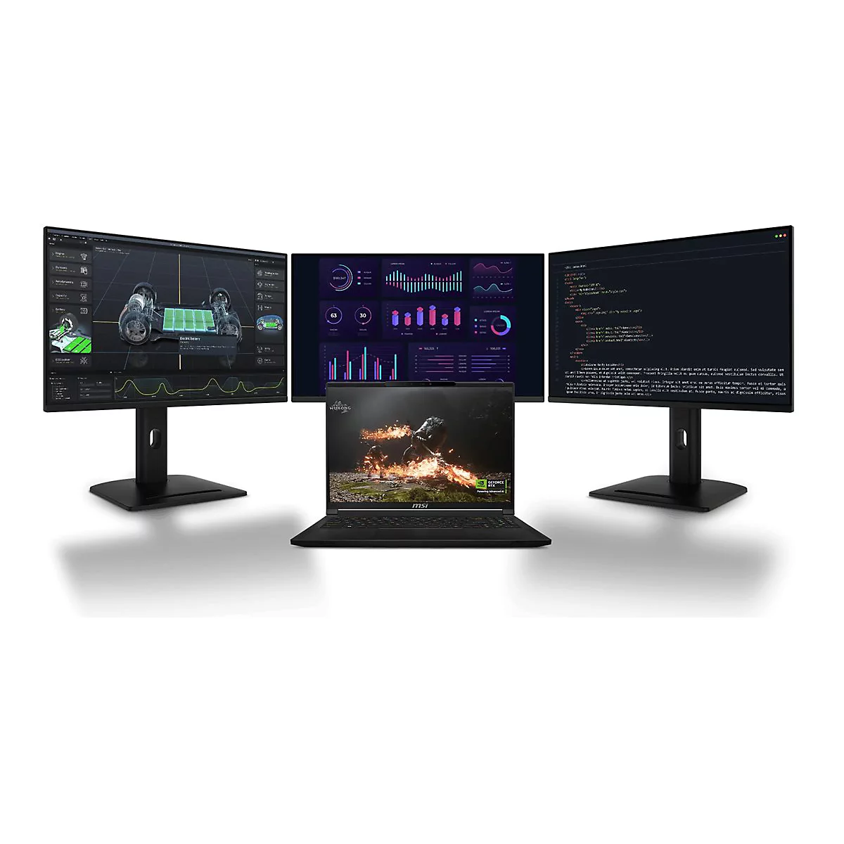 MSI Stealth A16 AI+ A3XWIG-043 - 180°-Scharnierdesign - AMD Ryzen AI 9 HX 370 - Win 11 Home - GeForce RTX 5080 - 32 GB RAM