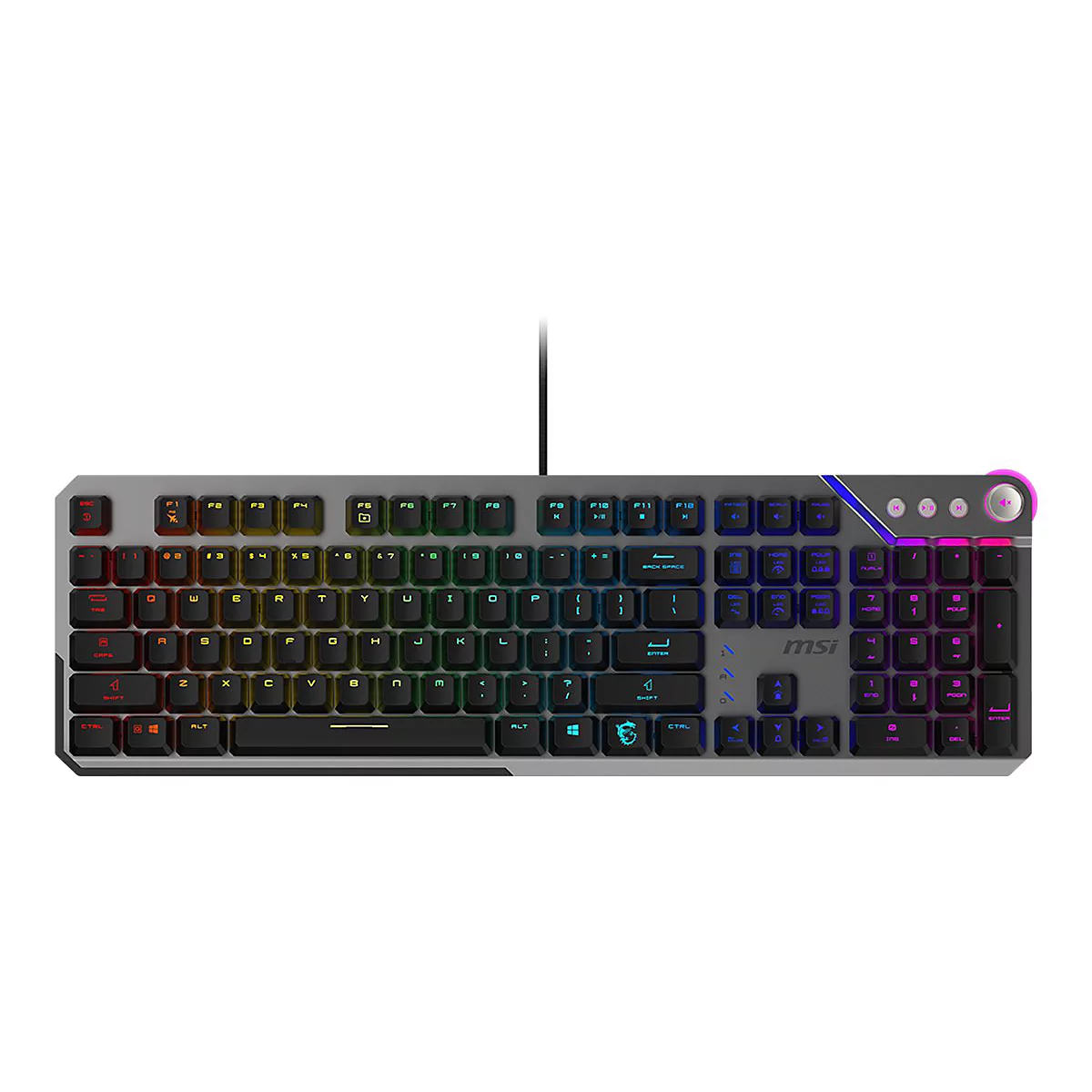 MSI STRIKE 600 - Tastatur - full size - hintergrundbeleuchtet - USB - QWERTZ