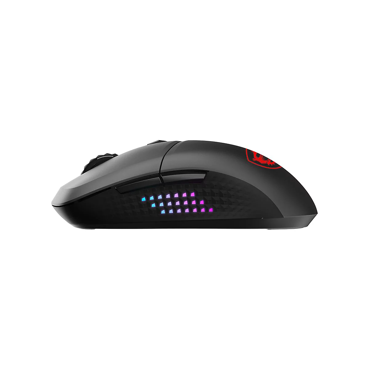 MSI VERSA 300 ELITE - Maus - ergonomisch - optisch - 6 Tasten - kabellos, kabelgebunden