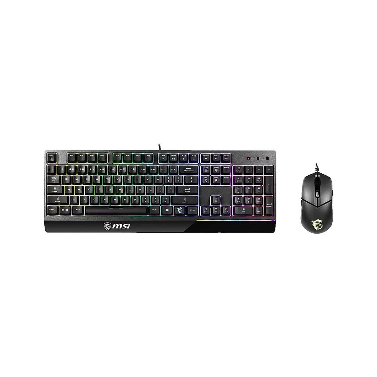MSI Vigor GK30 combo - Tastatur-und-Maus-Set - hintergrundbeleuchtet - USB - Deutsch
