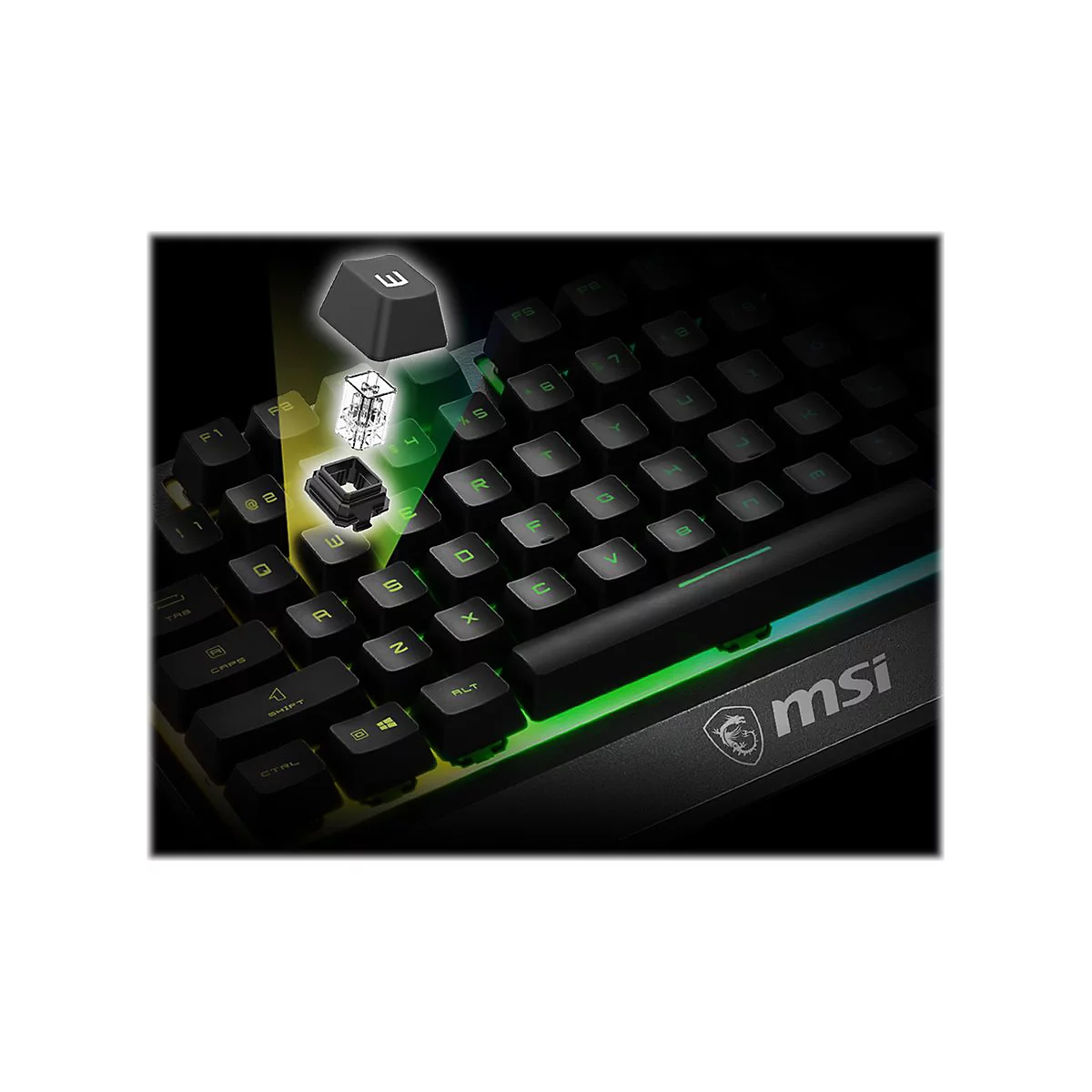 MSI Vigor GK30 - Tastatur - hintergrundbeleuchtet - USB - Deutsch