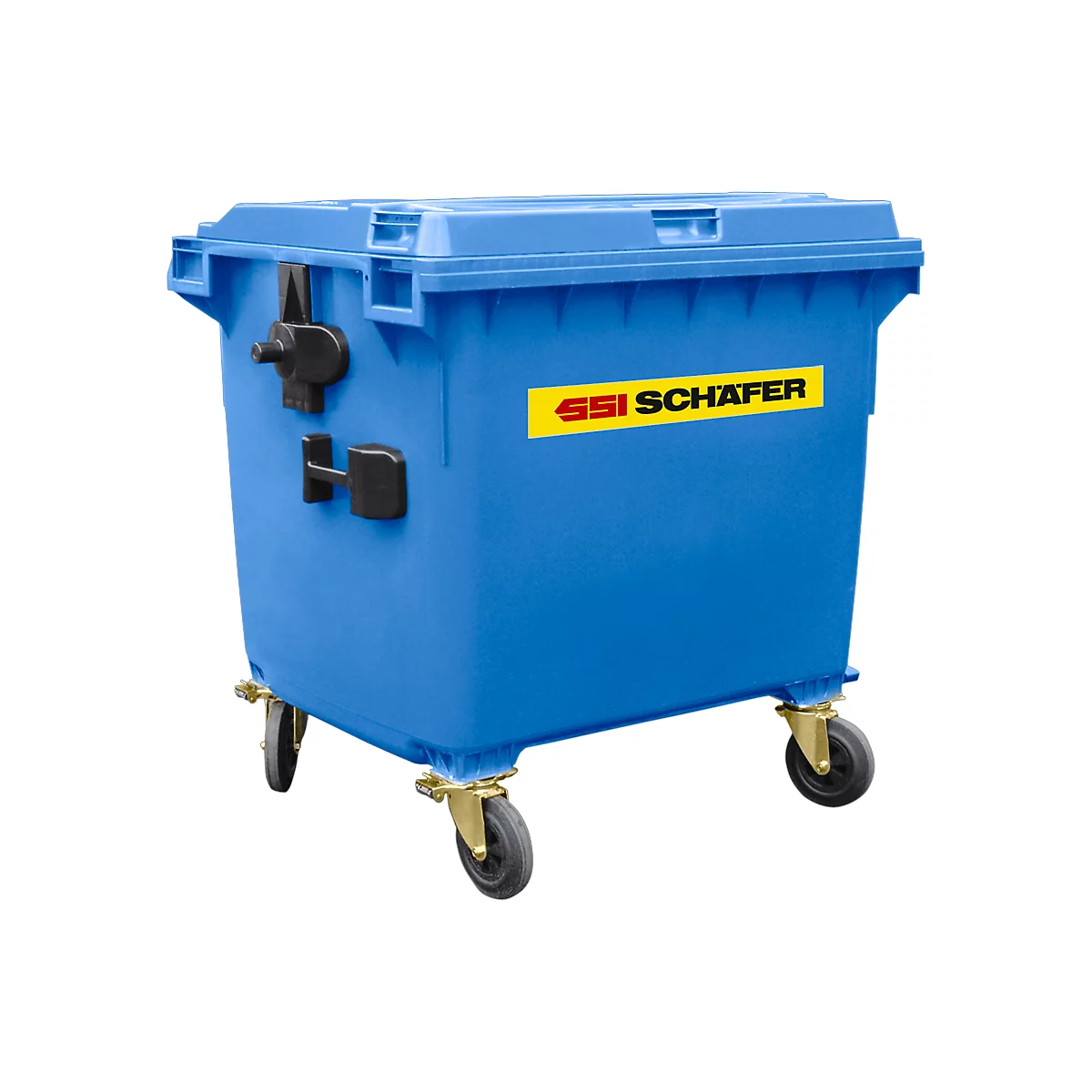 Müllcontainer MGB 1100 FD, Kunststoff, 1100 l, blau