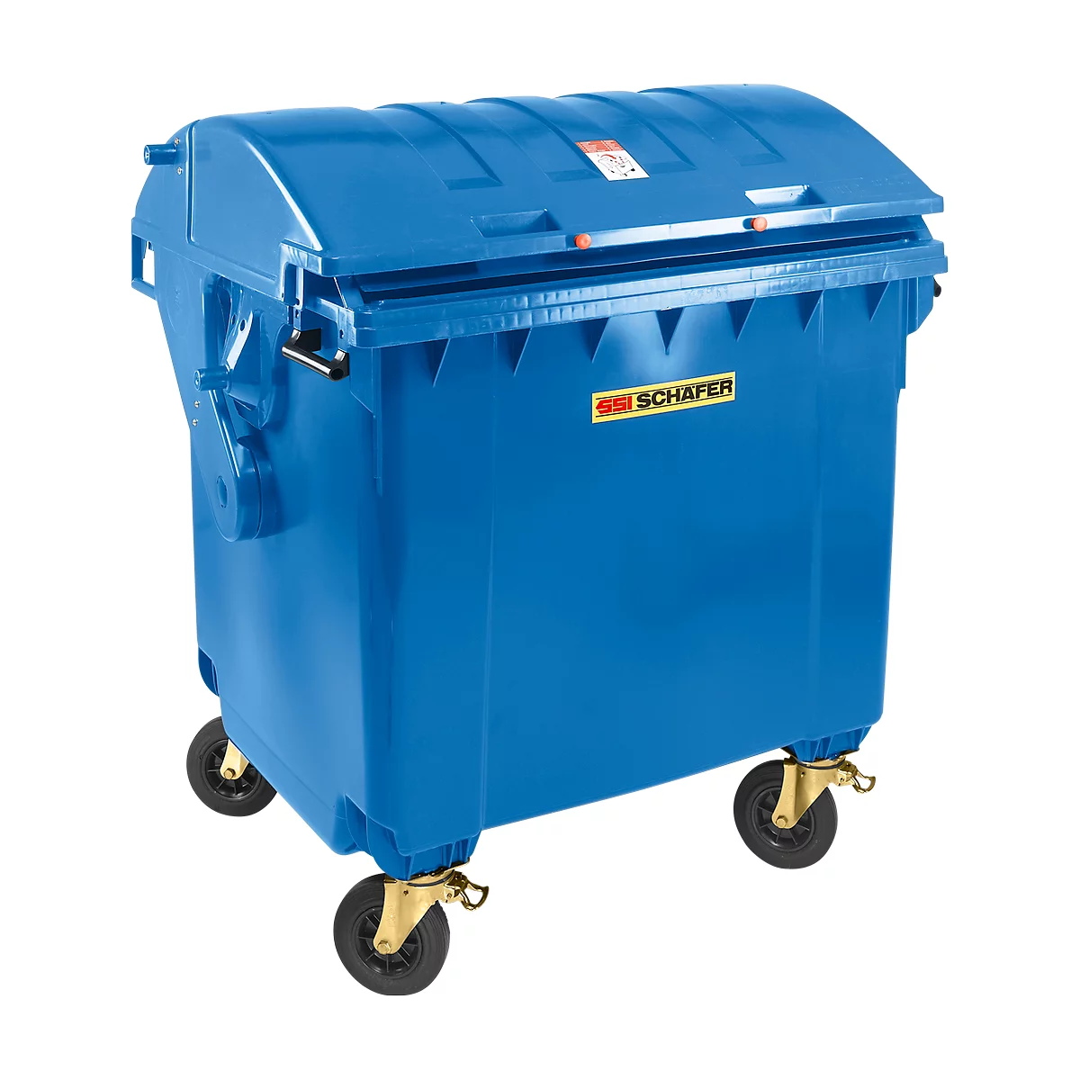 Müllcontainer MGB 1100 RD, Kunststoff, Runddeckel, 1100 l, blau