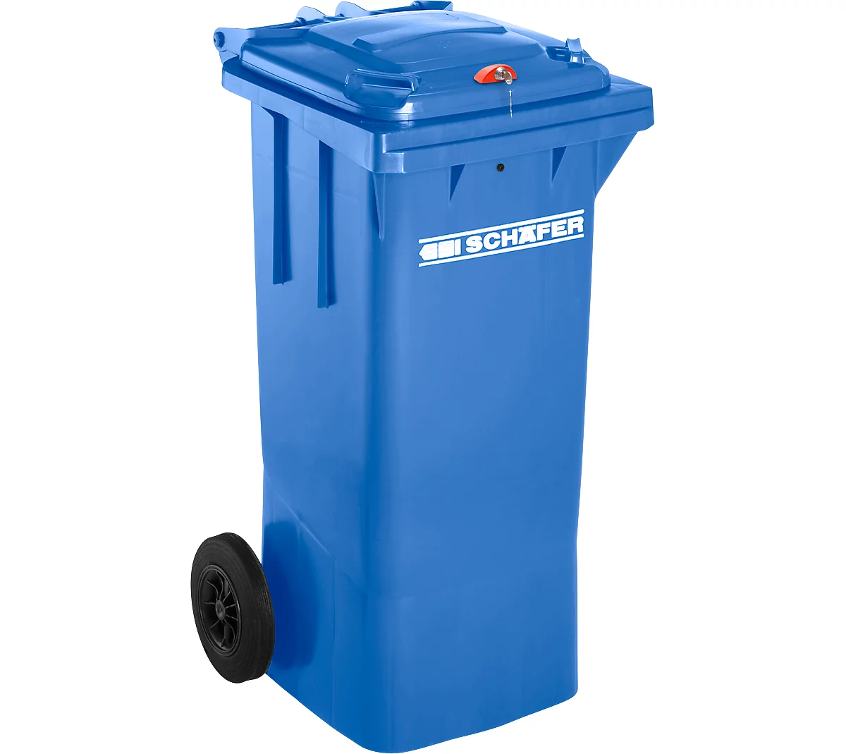 Mülltonne GMT, 80 l, Schwerkraftschloss, blau
