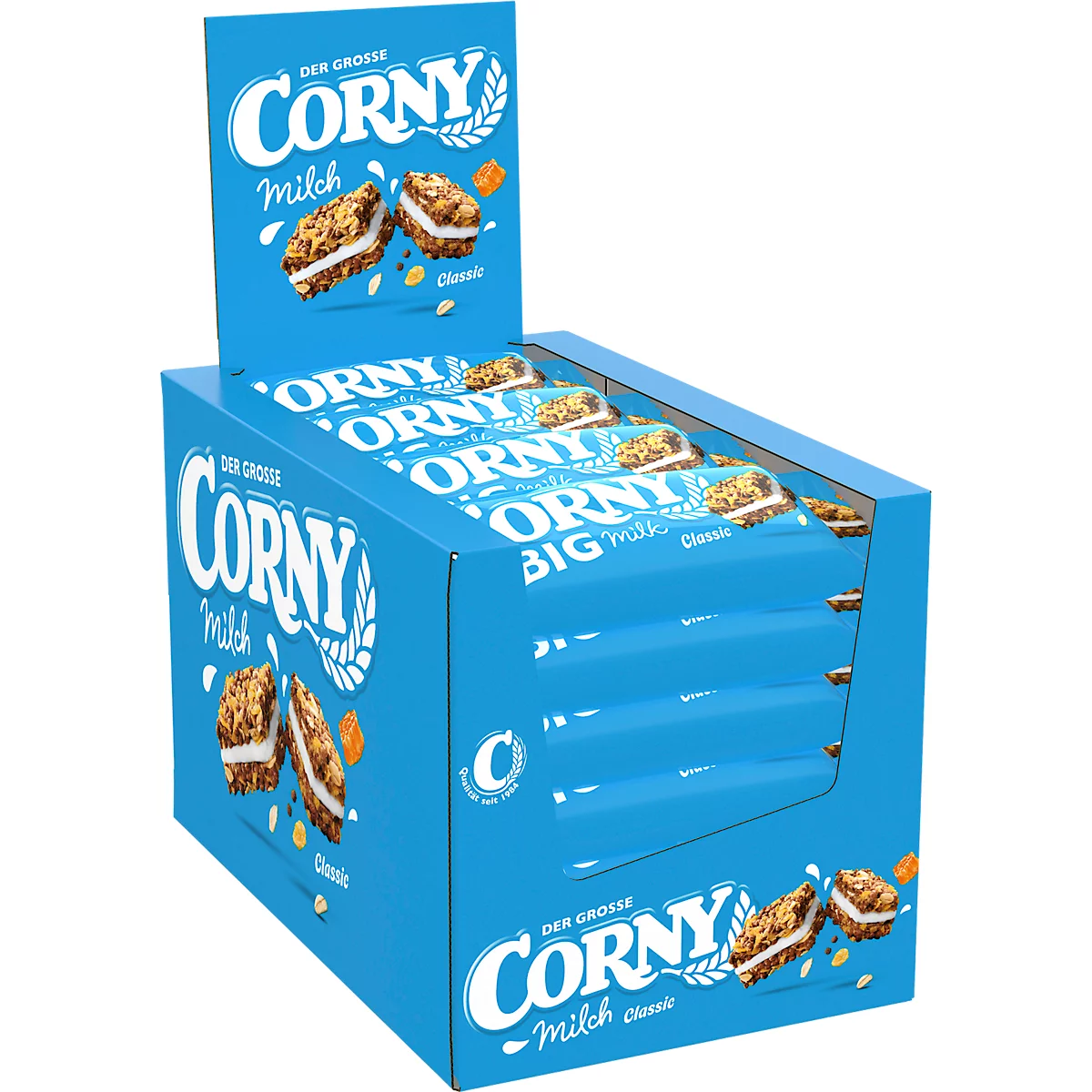 Müsliriegel Corny Milch Classic, Karton mit 24 Riegel je 40 g