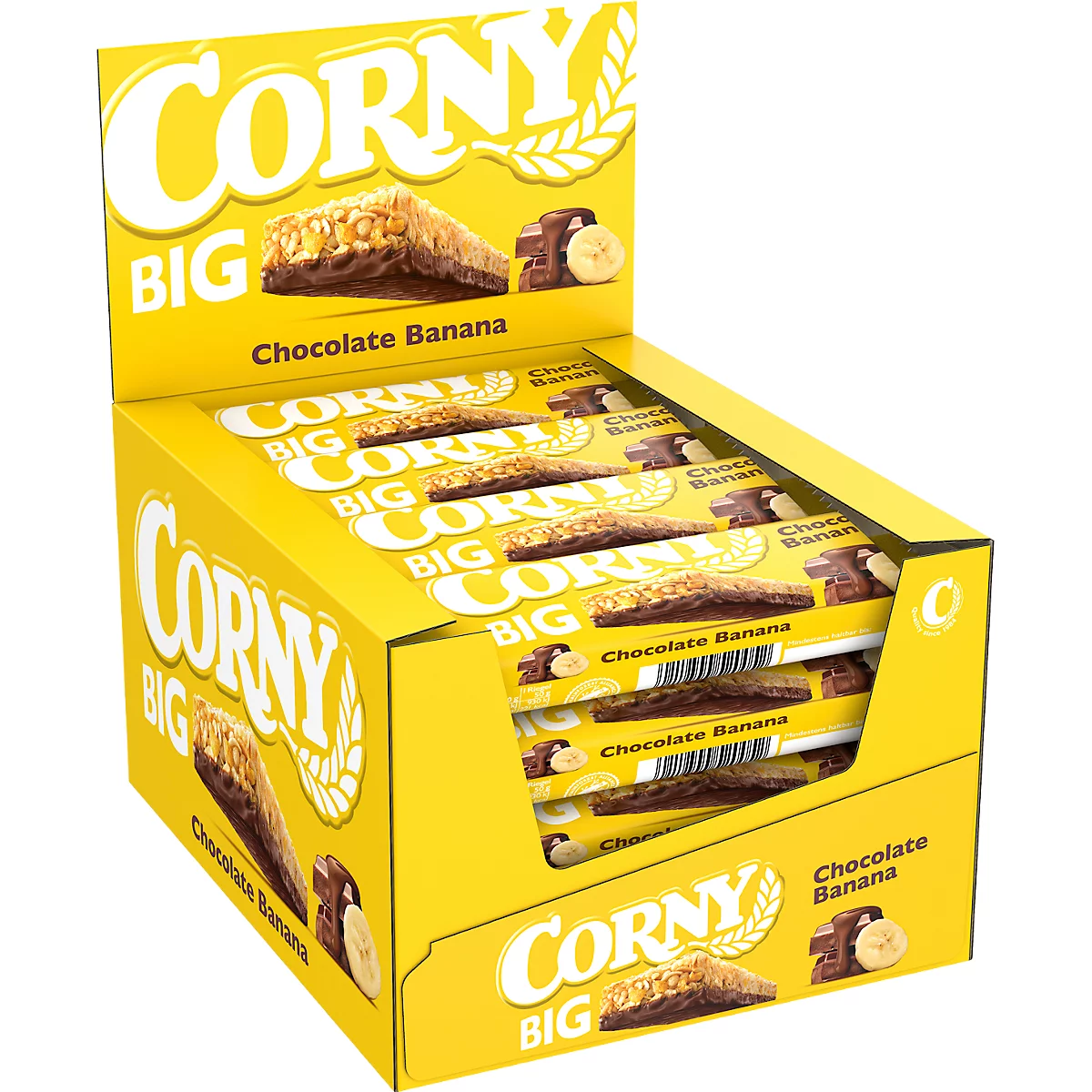 Müsliriegel Corny Schoko-Banane Big, Karton mit 24 Riegel je 50 g