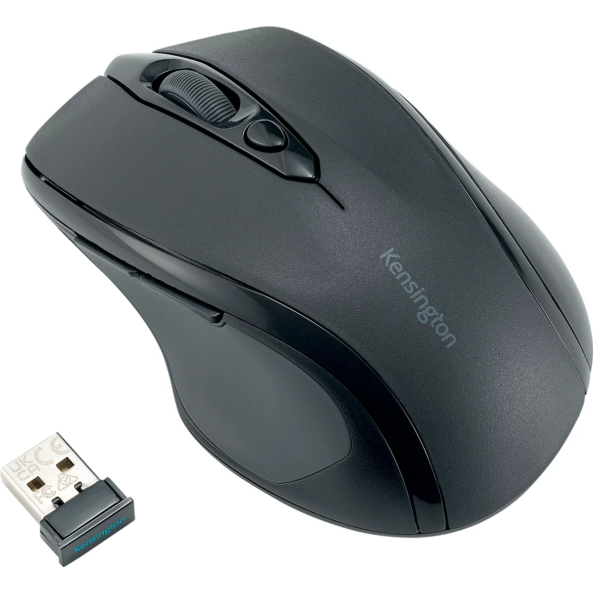 Muis Kensington MY310 EQ, draadloos, 6 knoppen en scrollwiel, 8000/1200/1600 dpi, PCR, zwart