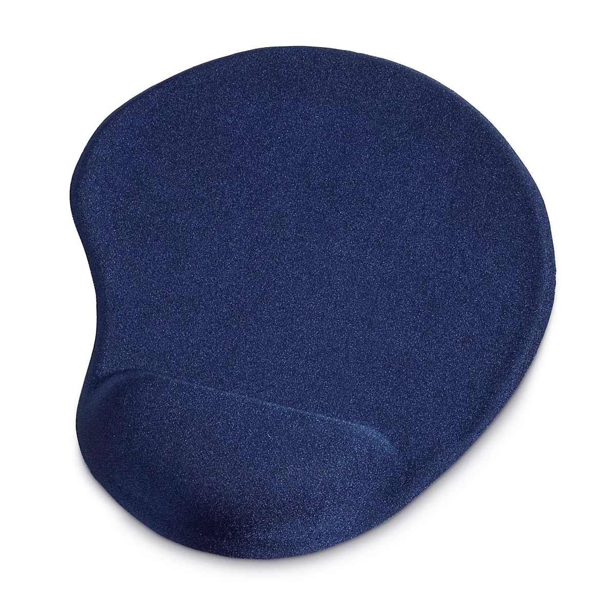 Muismat hama Ergonomic Mini, gepolsterde handpalmsteun, L 200 x B 230 x H 21 mm, PU-geheugenschuim, blauw
