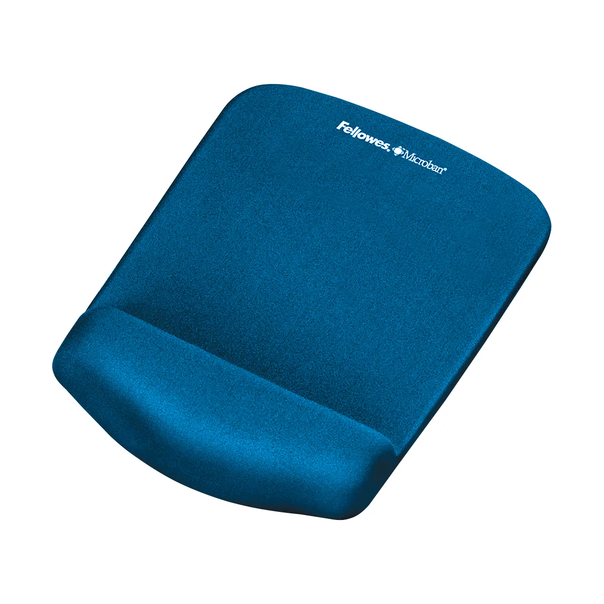 Muismat-polssteun Fellowes PlushTouch, antislip, ergonomisch, blauw