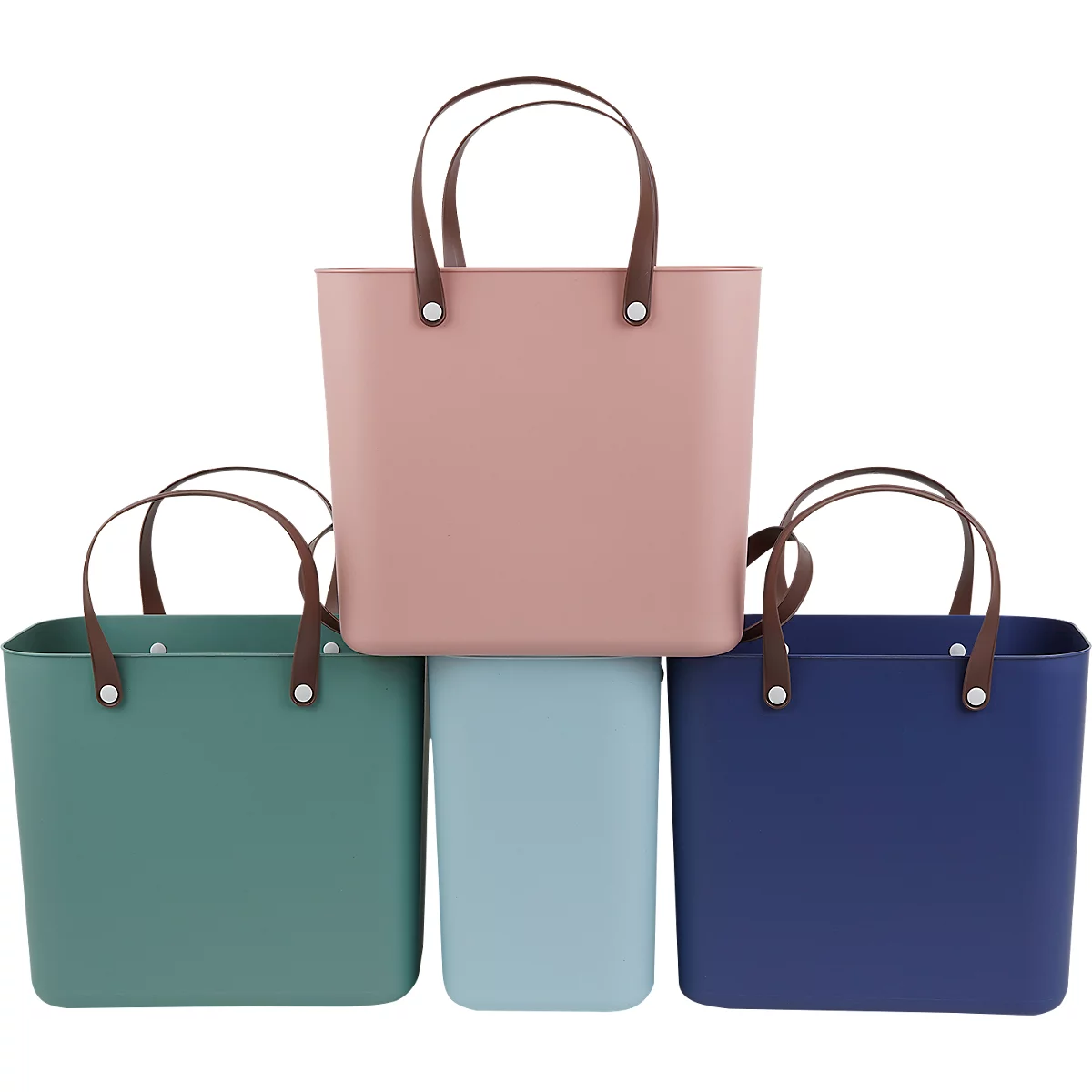 Multibag ALBULA 'Classic', 25 Liter, bis 40 kg, Bügelgriffe, Recyclingkunststoff, L 400 x B 235 x H 340 mm, blau