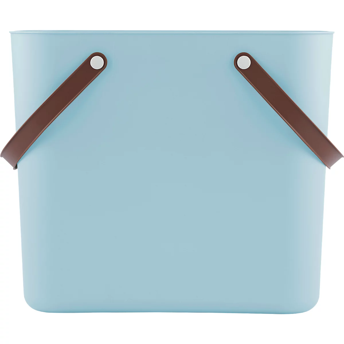 Multibag ALBULA "Classic", 25 Liter, bis 40 kg, Bügelgriffe, Recyclingkunststoff, L 400 x B 235 x H 340 mm, türkis
