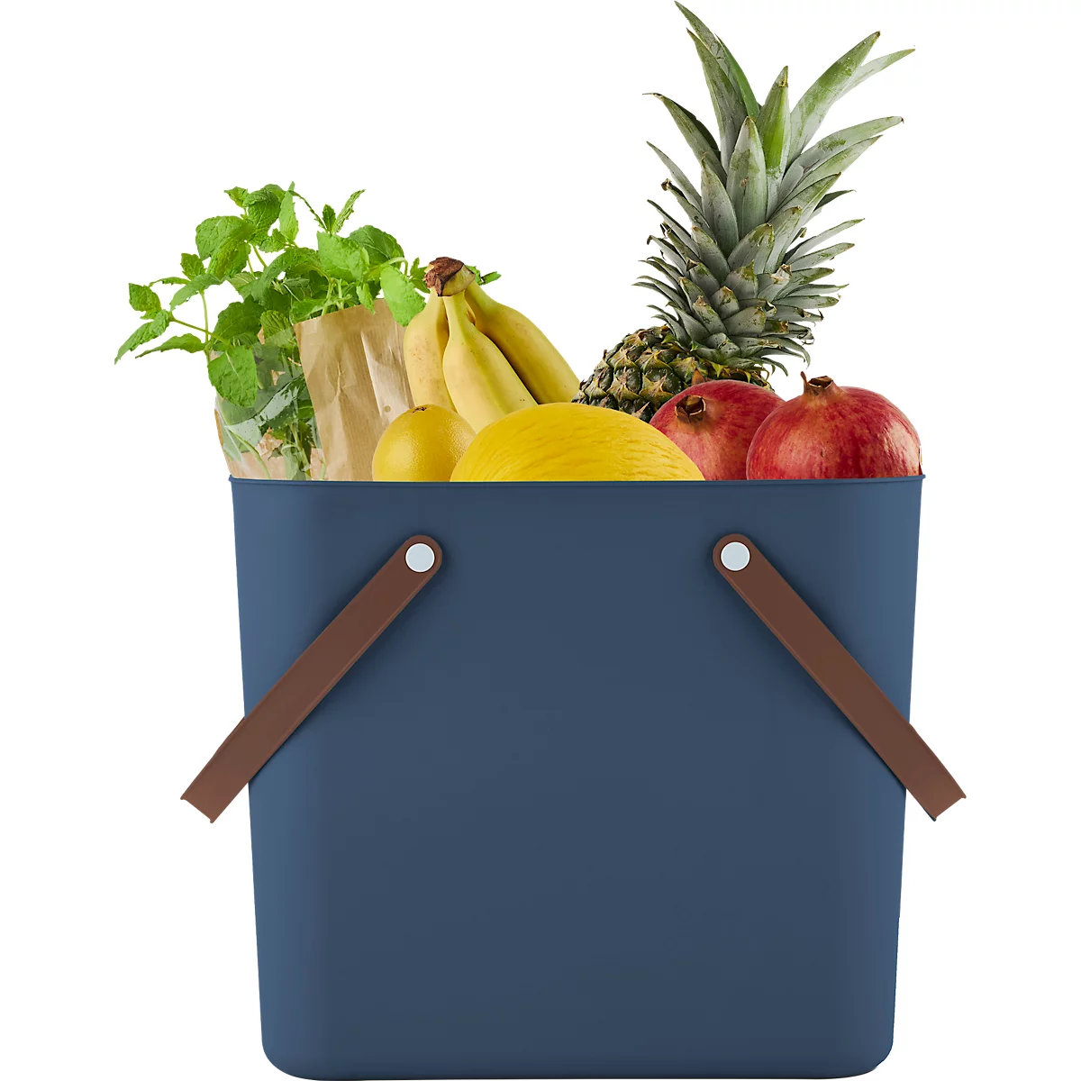 Multibag ALBULA "Classic", 40 Liter, bis 40 kg, Bügelgriffe, Recyclingkunststoff, L 398 x B 355 x H 340 mm, blau