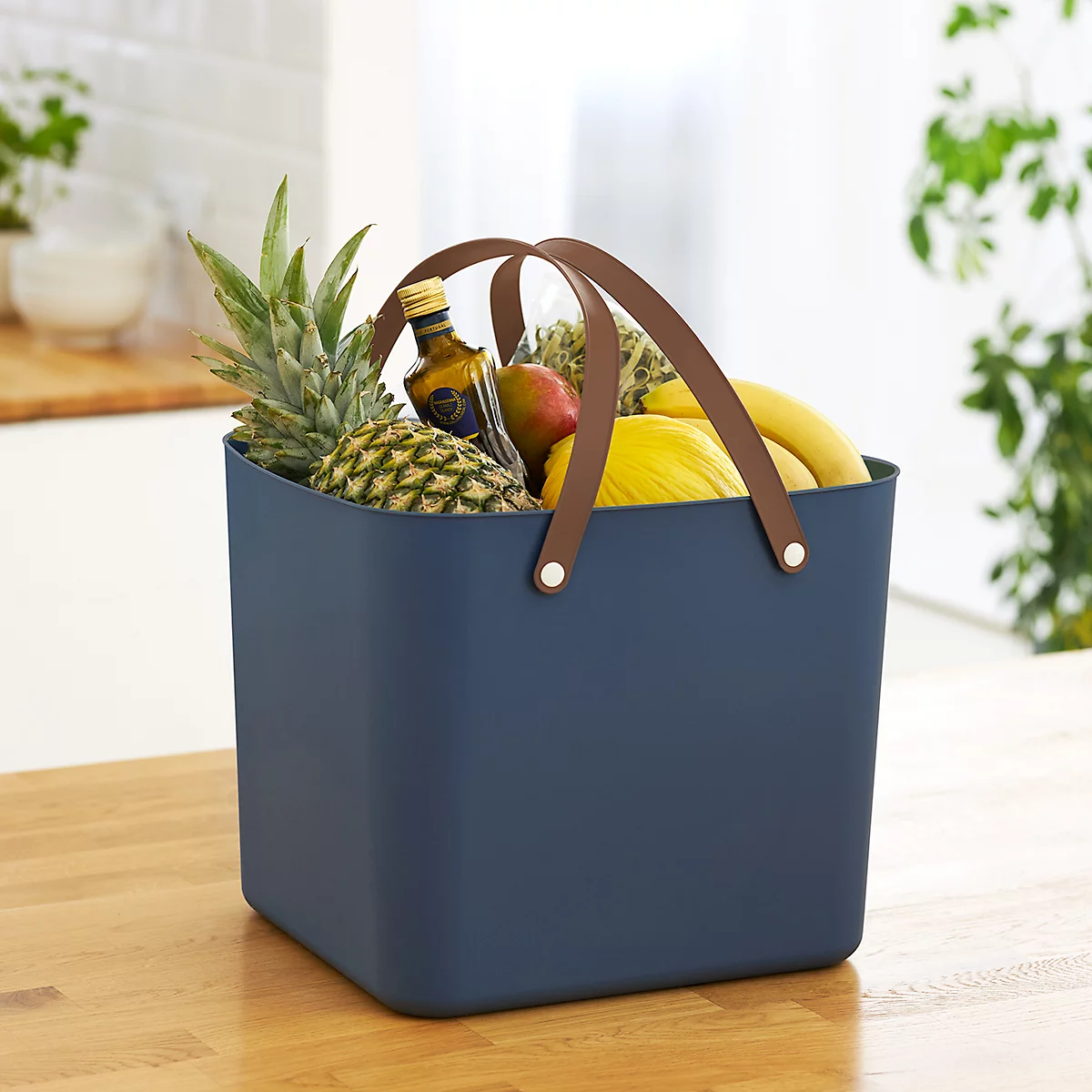 Multibag ALBULA "Classic", 40 Liter, bis 40 kg, Bügelgriffe, Recyclingkunststoff, L 398 x B 355 x H 340 mm, blau