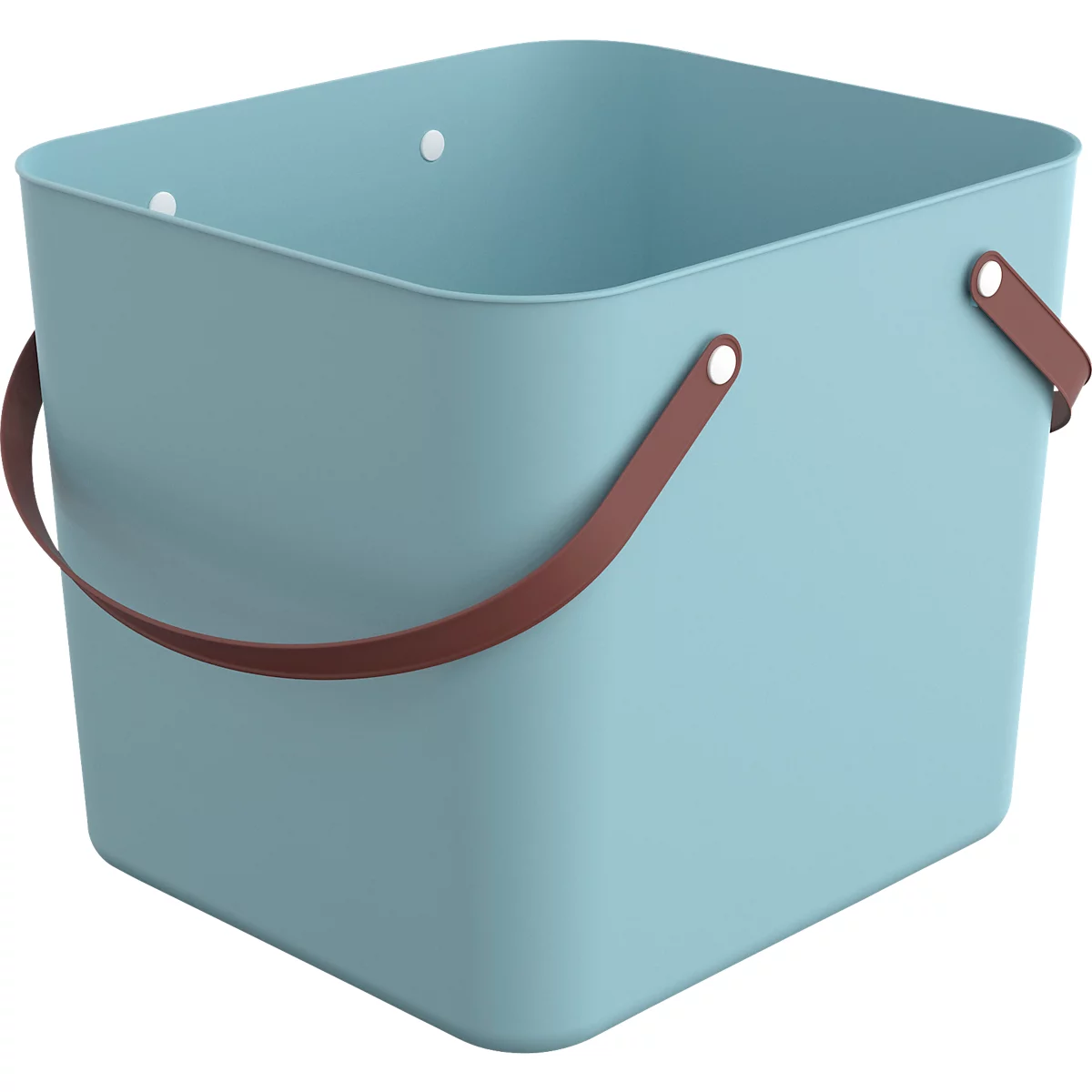 Multibag ALBULA "Classic", 40 Liter, bis 40 kg, Bügelgriffe, Recyclingkunststoff, L 398 x B 355 x H 340 mm, türkis