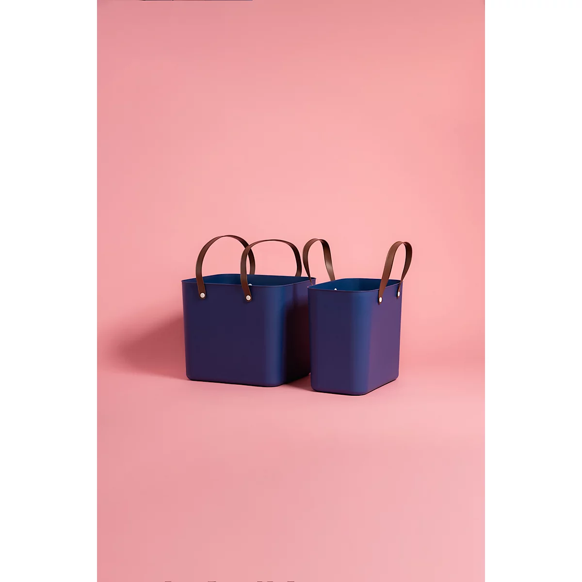 Multibag ALBULA "Style", 25 Liter, bis 40 kg, ergonomische Griffe, Recyclingkunststoff, L 400 x B 235 x H 340 mm, blau