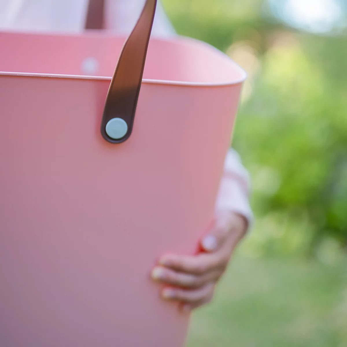 Multibag ALBULA 'Style', 25 Liter, bis 40 kg, ergonomische Griffe, Recyclingkunststoff, L 400 x B 235 x H 340 mm, rosa