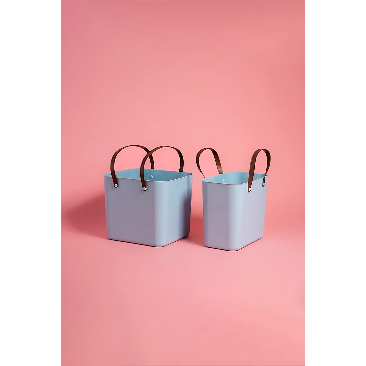 Multibag ALBULA "Style", 25 Liter, bis 40 kg, ergonomische Griffe, Recyclingkunststoff, L 400 x B 235 x H 340 mm, türkis