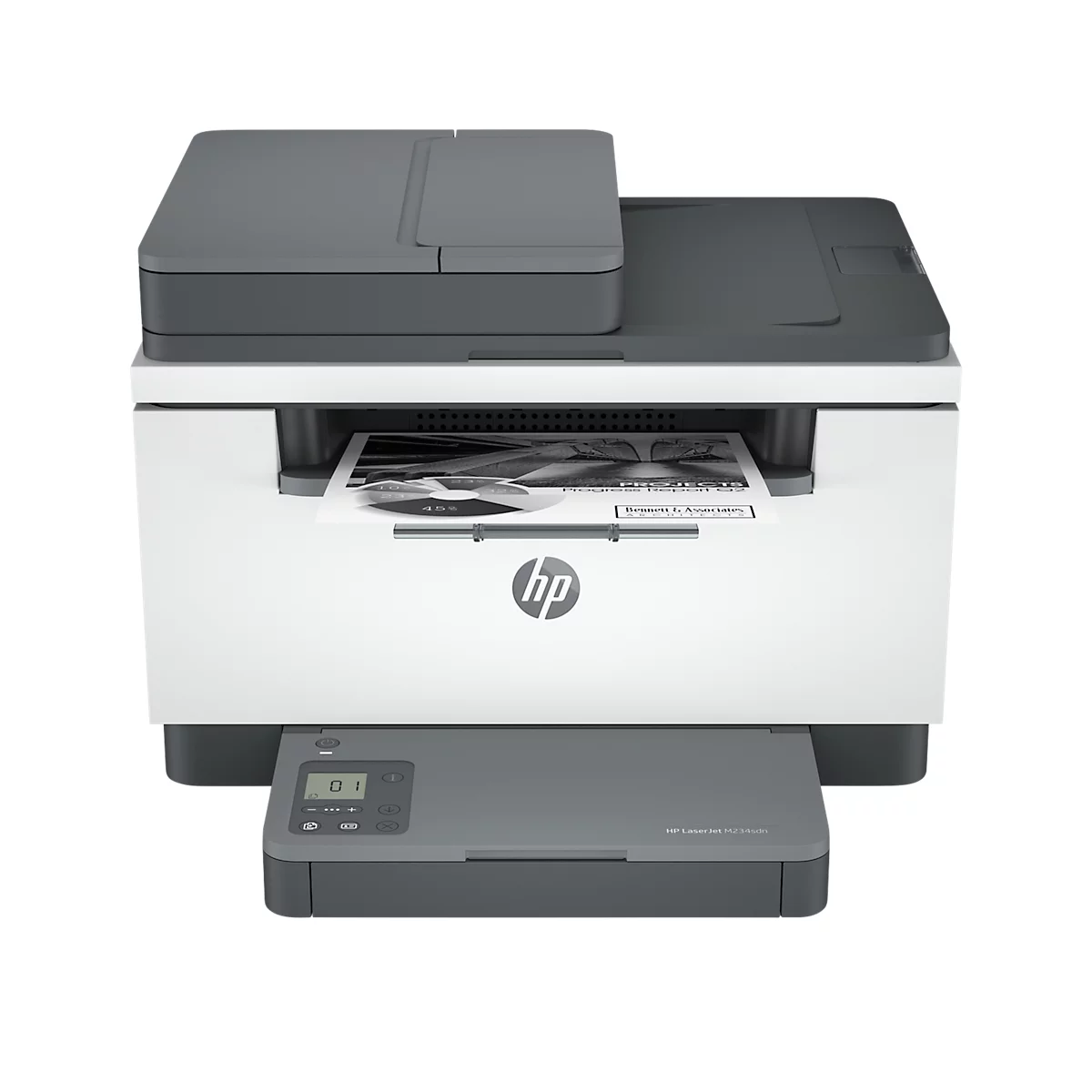 Multifunctionele HP LaserJet MFP M234sdn, zwart-wit, 3-in-1, USB/LAN, automatisch dubbelzijdig/mobiel printen, tot A4, incl. tonercartridge zwart