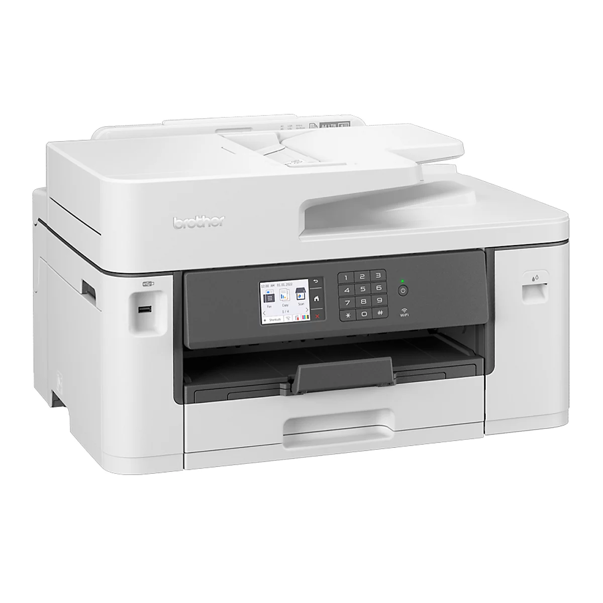 Multifunctionele inkjetprinter Brother MFC-J5345DW, kleur, printen/kopiëren/scannen/faxen, USB/LAN/WLAN, duplex, tot A3