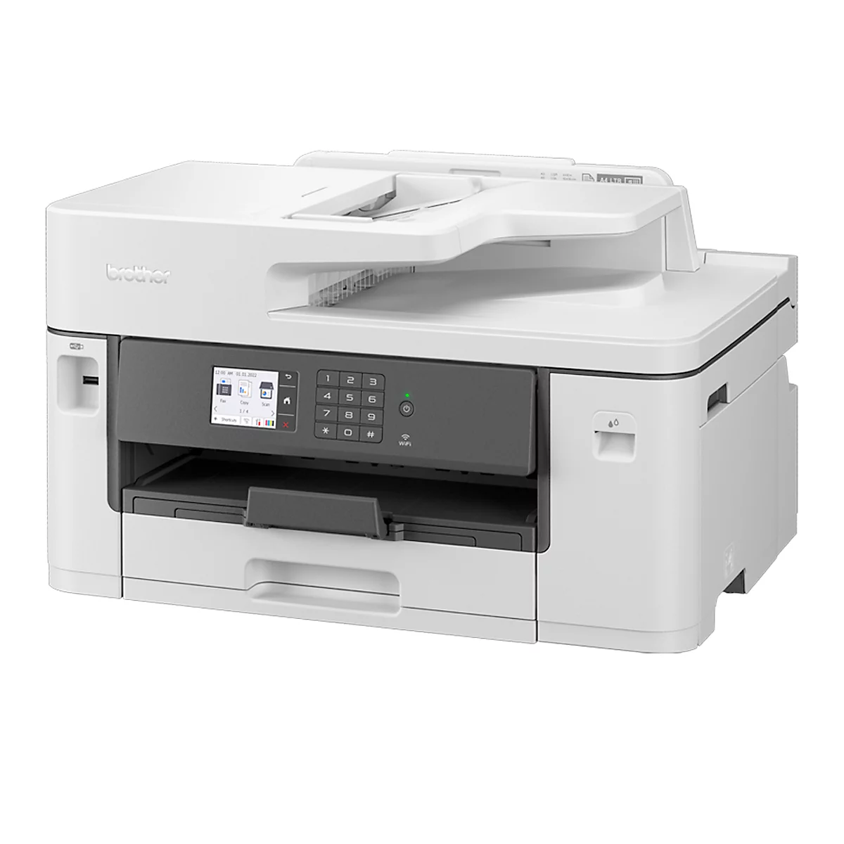 Multifunctionele inkjetprinter Brother MFC-J5345DW, kleur, printen/kopiëren/scannen/faxen, USB/LAN/WLAN, duplex, tot A3