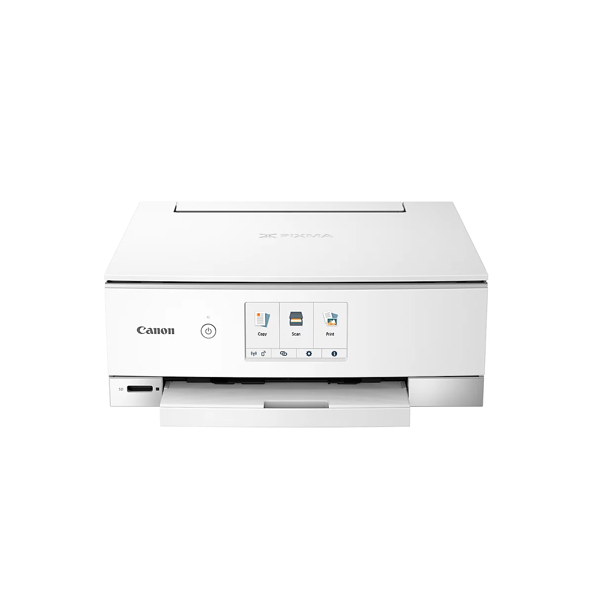 Multifunctionele inkjetprinter Canon PIXMA TS8351a, 3-in-1, USB/WLAN/SD, automatisch dubbelzijdig printen/mobiel printen, tot A4, incl. 6 ChromaLife-inkttanks, wit