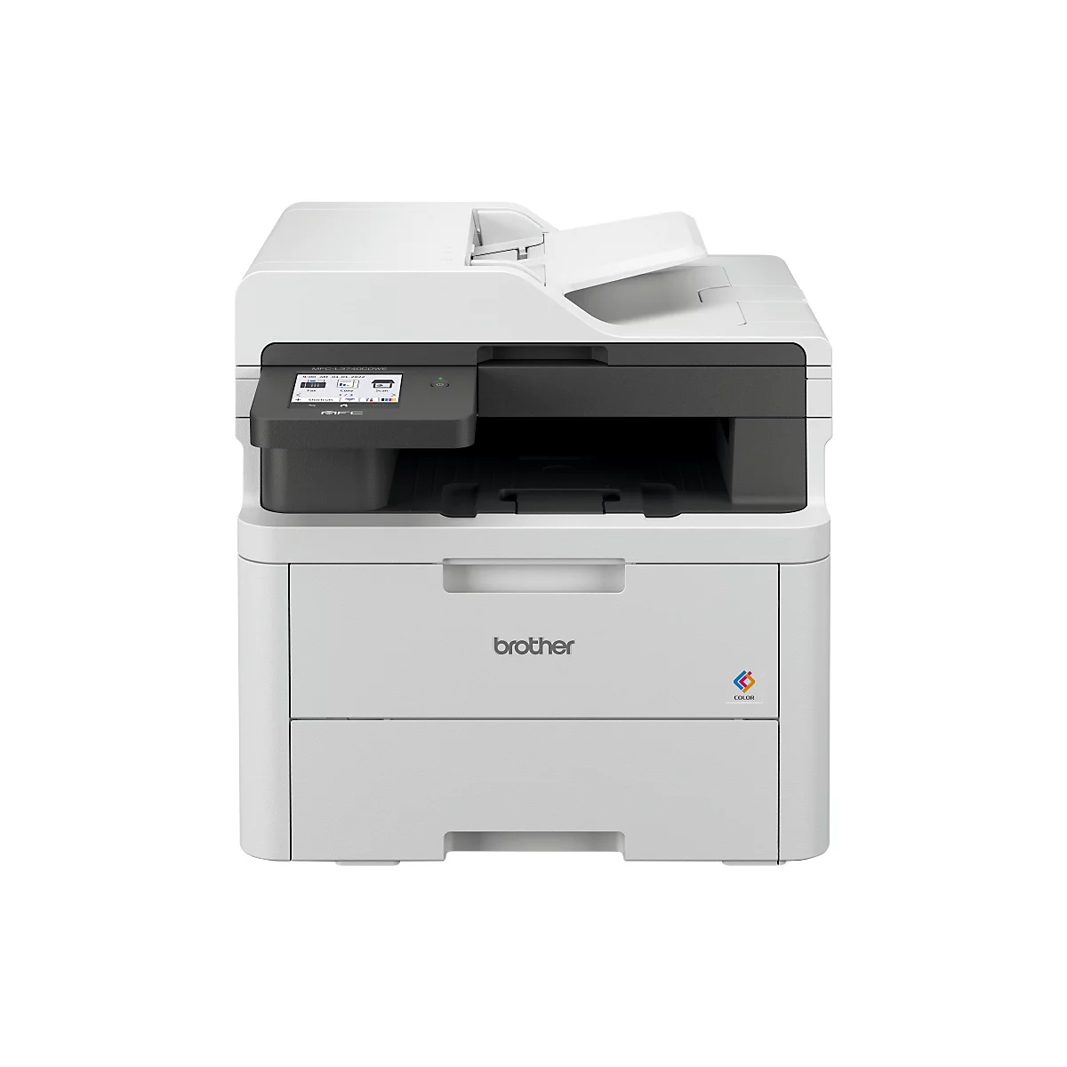 Multifunctionele kleurenlaserprinter Brother MFC-L3740CDWE, 4 in 1, USB/LAN/WLAN, automatisch dubbelzijdig/mobiel afdrukken, tot A4, incl. toner