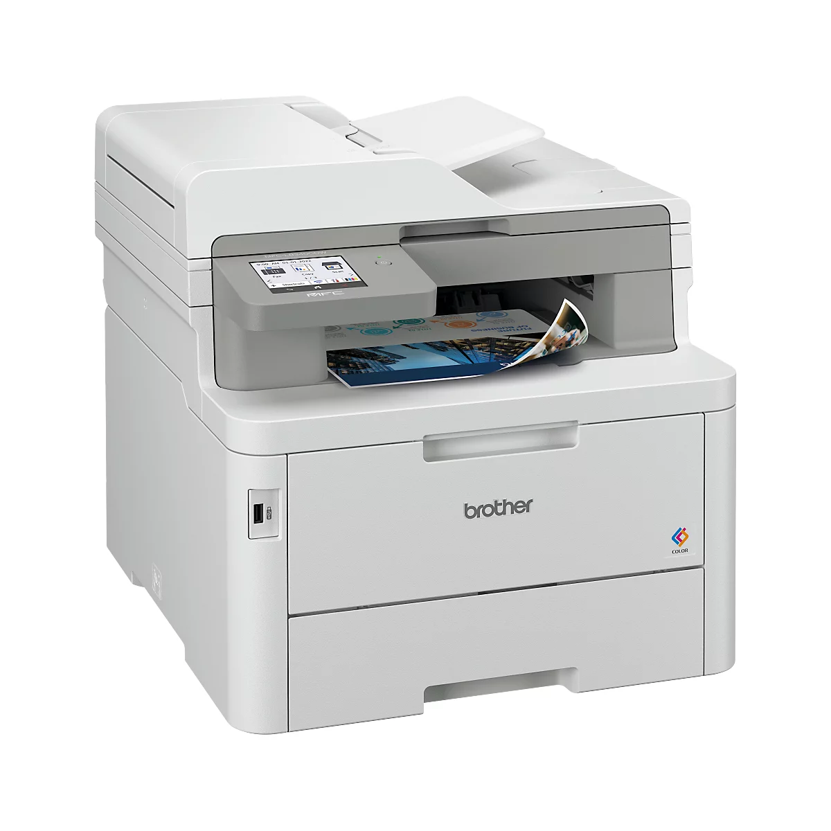 Multifunctionele kleurenlaserprinter Brother MFC-L8340CDW, 4 in 1, USB/WLAN, automatisch dubbelzijdig/mobiel afdrukken, tot A4, incl. toner