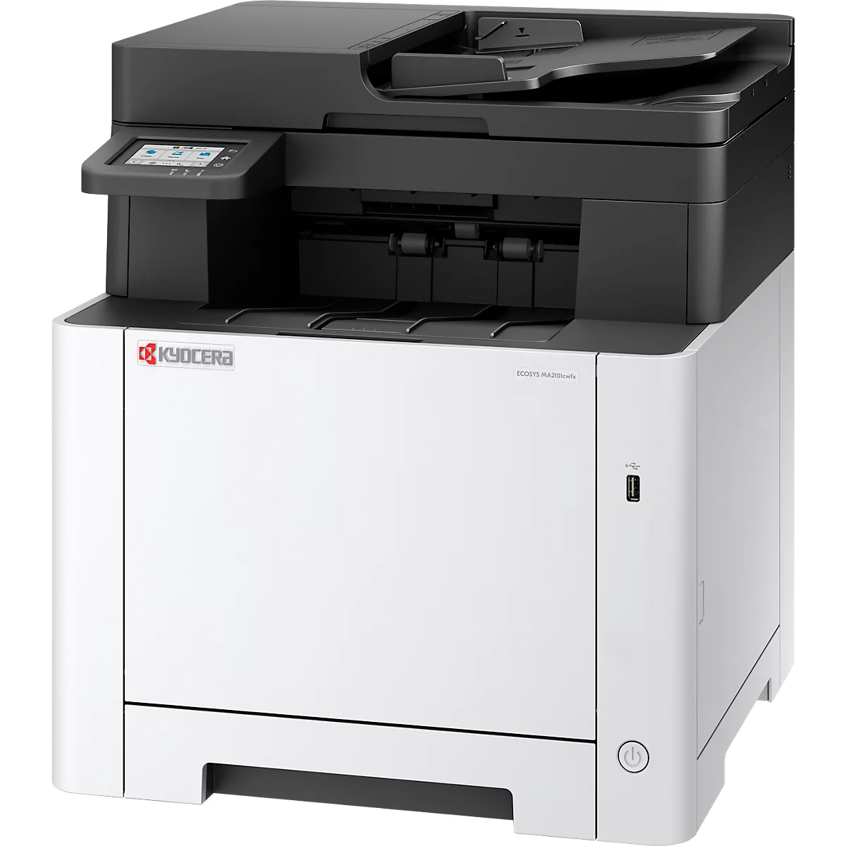 Multifunctionele kleurenlaserprinter KYOCERA ECOSYS MA2101cwfx/Plus, 4-in-1, USB/LAN/WLAN/Micro-SD, tot A4, toner, 3 jaar Kyocera Life Plus-garantie