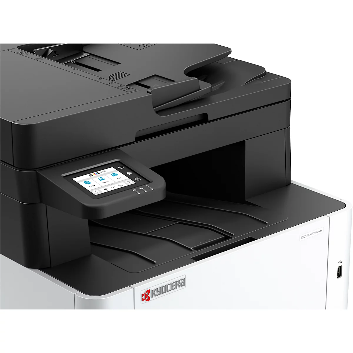 Multifunctionele kleurenlaserprinter KYOCERA ECOSYS MA2101cwfx/Plus, 4-in-1, USB/LAN/WLAN/Micro-SD, tot A4, toner, 3 jaar Kyocera Life Plus-garantie