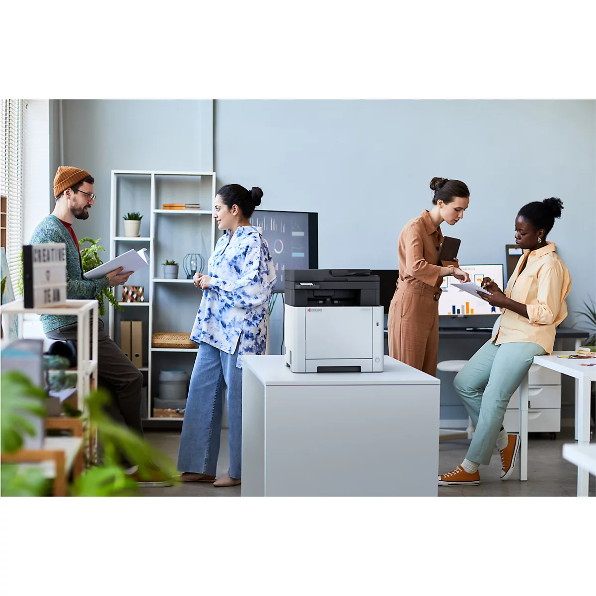 Multifunctionele kleurenlaserprinter KYOCERA ECOSYS MA2101cwfx/Plus, 4-in-1, USB/LAN/WLAN/Micro-SD, tot A4, toner, 3 jaar Kyocera Life Plus-garantie