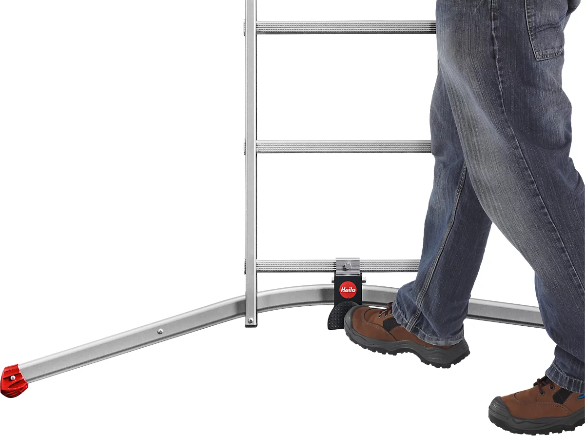 Multifunctionele ladder Hailo ProfiLOT, EN 131, LOT-systeem, in hoogte verstelbaar tot 540 mm, tot 150 kg, div. varianten