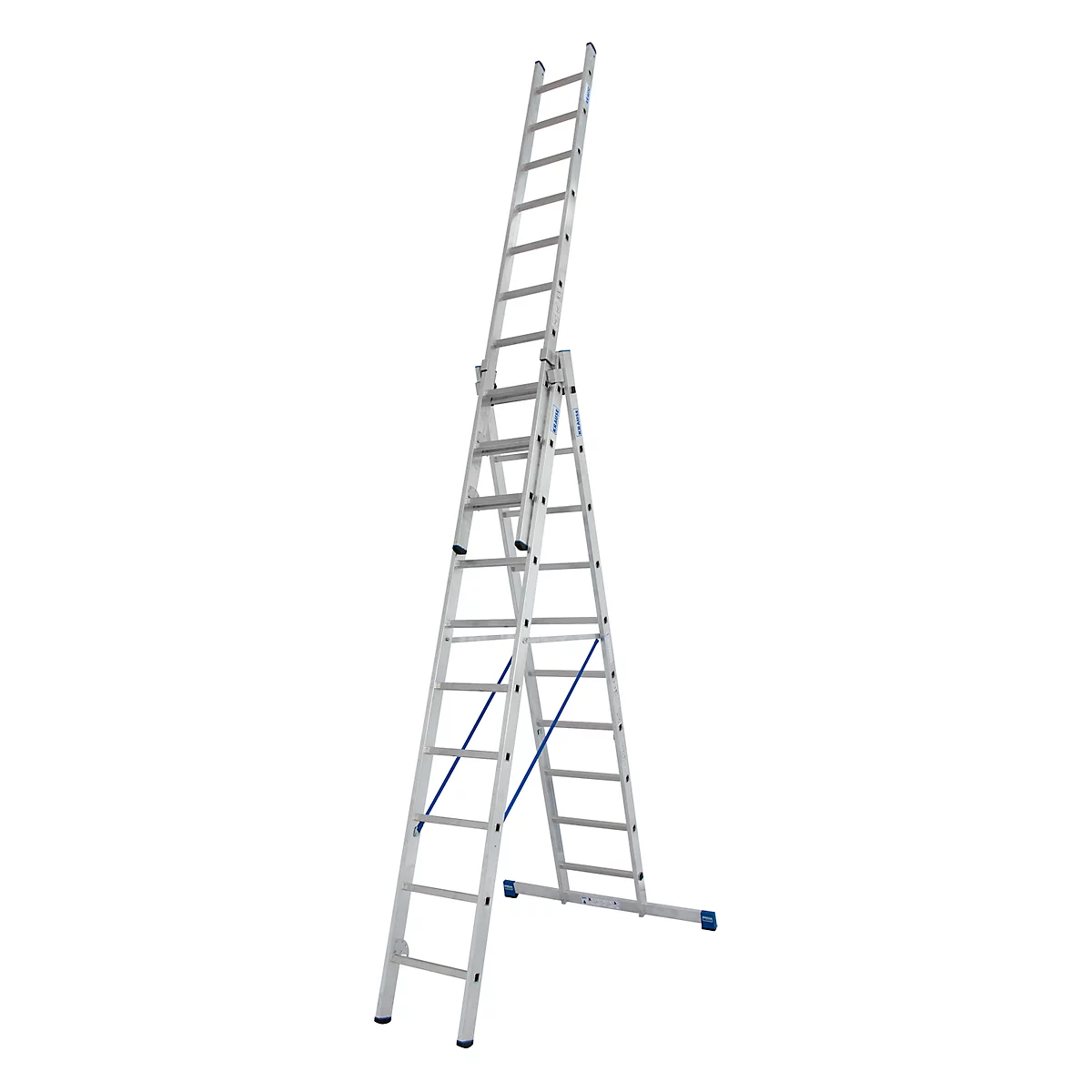 Multifunctionele ladder van aluminium 3 x 10 sporten